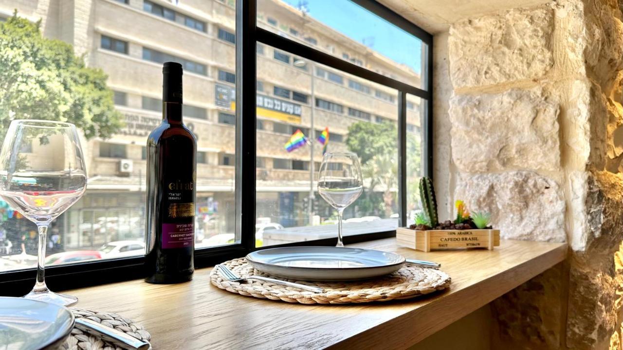 Boutique Apartment In Heart Of Haifa Kültér fotó